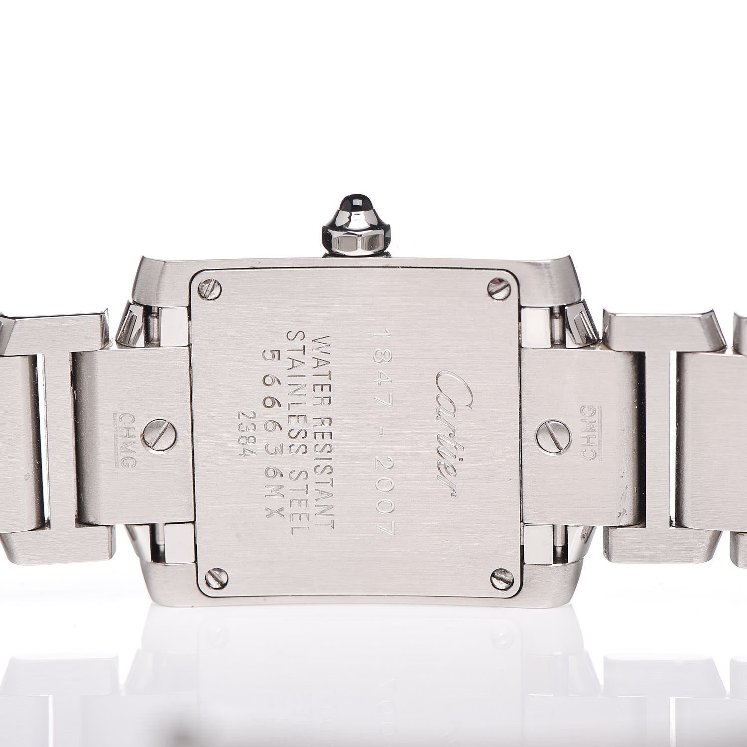 Cartier Stainless Steel 20mm Tank Francaise 160th Anniversary Quartz Watch 5 of 9
