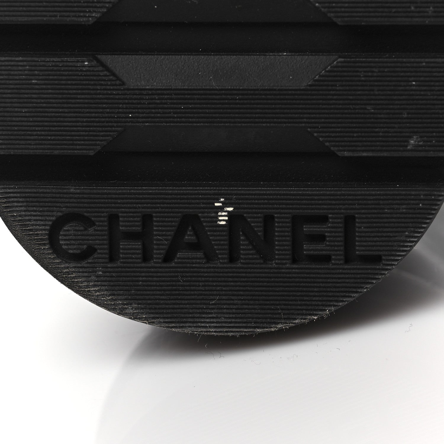 Chanel Shiny Calfskin Quilted Lace Up Combat Boots 39 Black 6 of 9