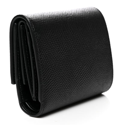 Celine Grained Calfskin Small Multifunction Folded Wallet Black 3 of 9