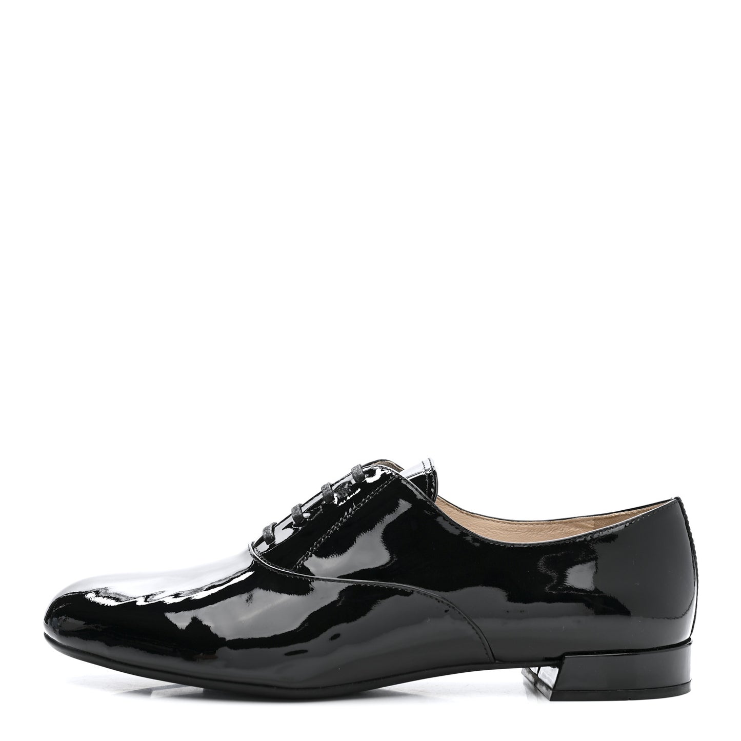 Vernice Lace Up Oxfords 38 Black