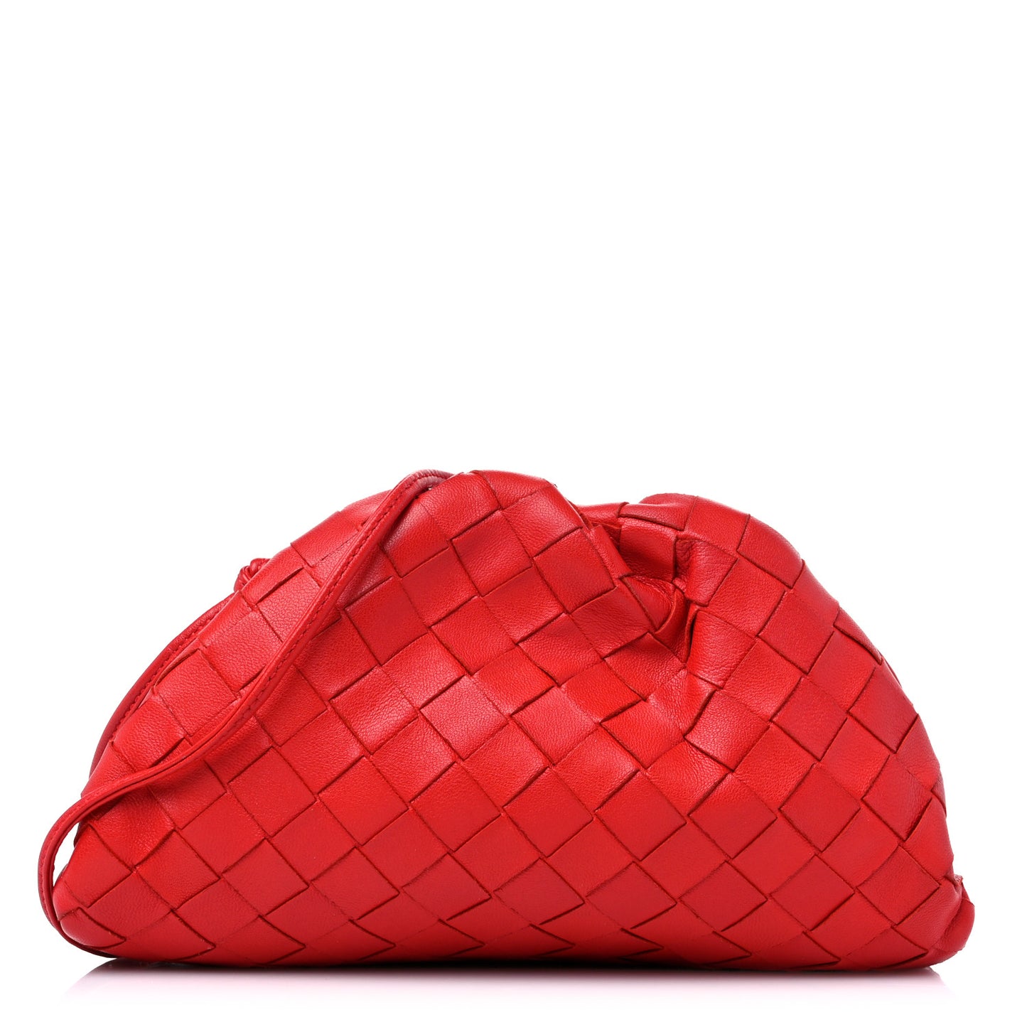 Nappa Intrecciato The Mini Pouch Bright Red