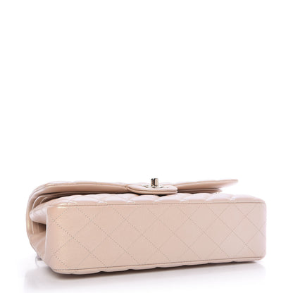 Chanel Iridescent Calfskin Quilted Medium Double Flap Beige 4 of 10
