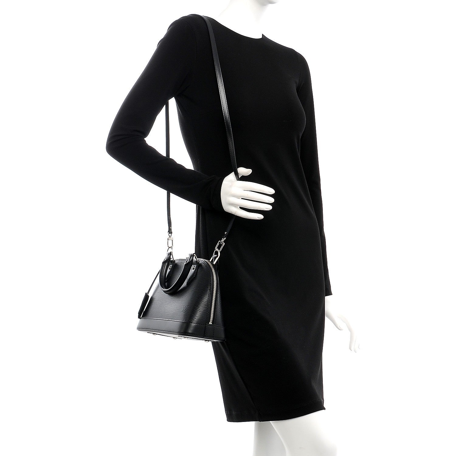 Louis Vuitton Epi Alma BB Black 2 of 8