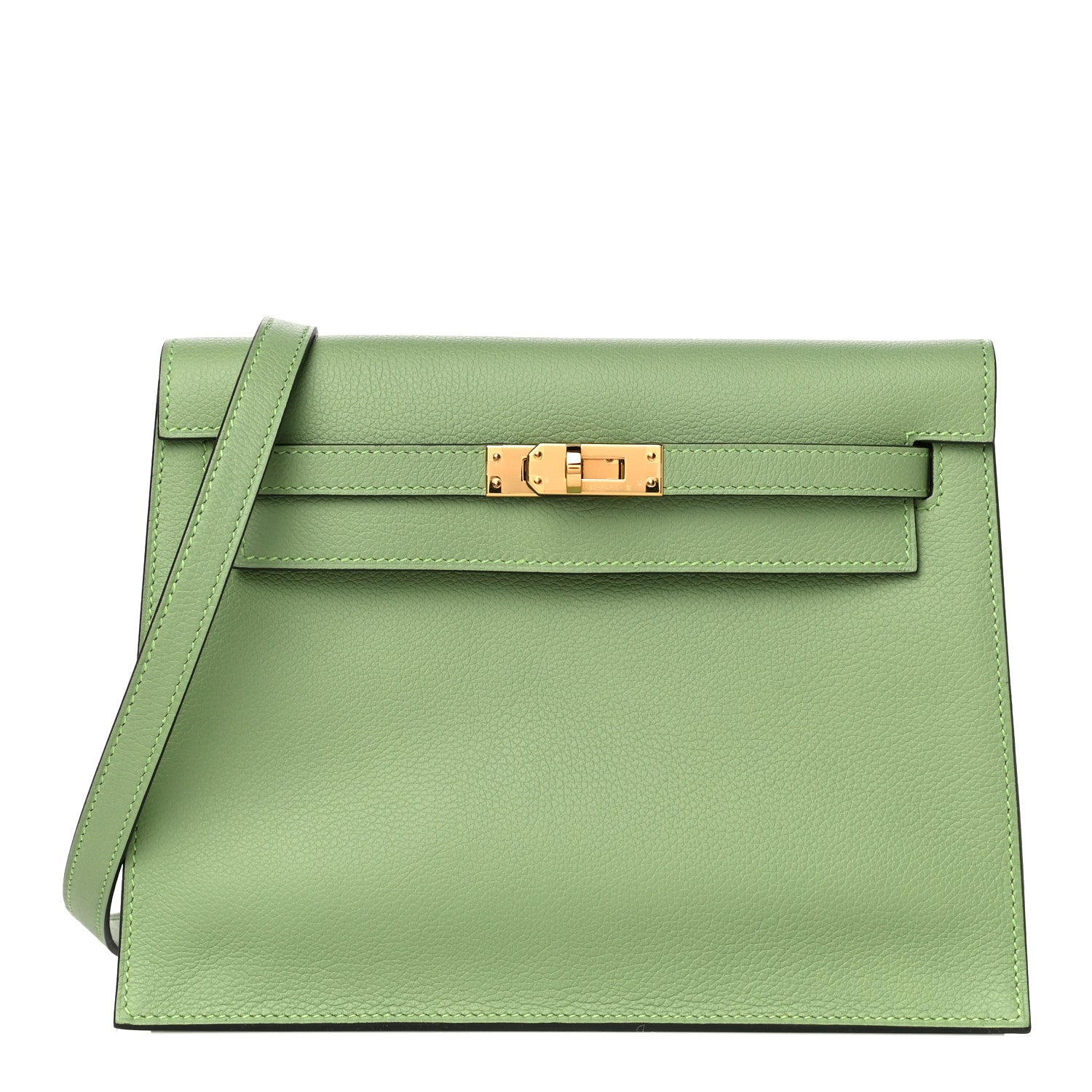 Hermes Evercolor Kelly Danse II Belt Bag Vert Criquet 1 of 10