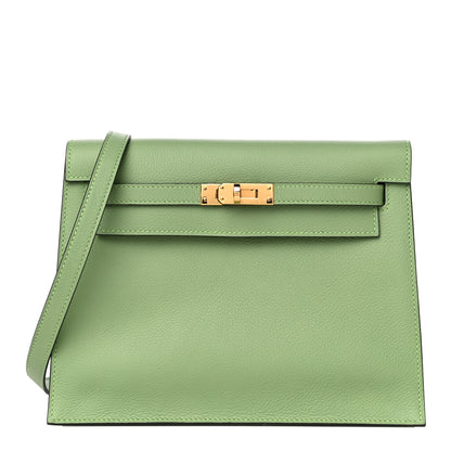 Hermes Evercolor Kelly Danse II Belt Bag Vert Criquet 1 of 10