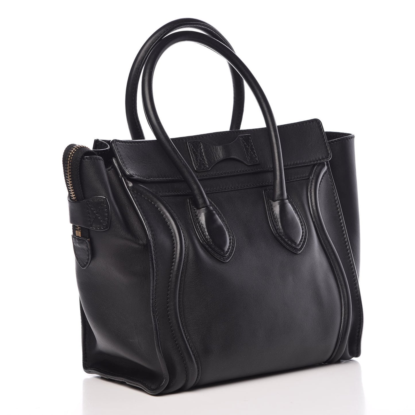 Smooth Calfskin Micro Luggage Black
