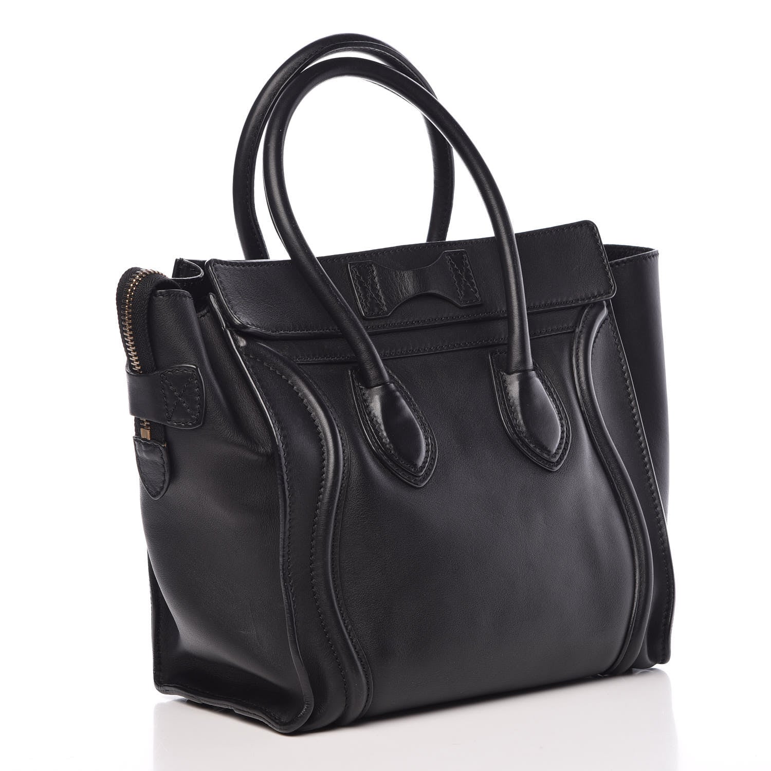 Celine Smooth Calfskin Micro Luggage Black 3 of 11