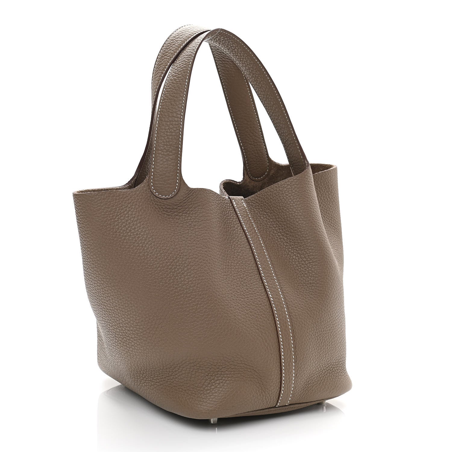 Hermes Taurillon Clemence Picotin Lock 22 MM Etoupe 2 of 10