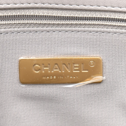 Chanel Lambskin Quilted Chanel 19 Shopping Bag Grey 6 of 11