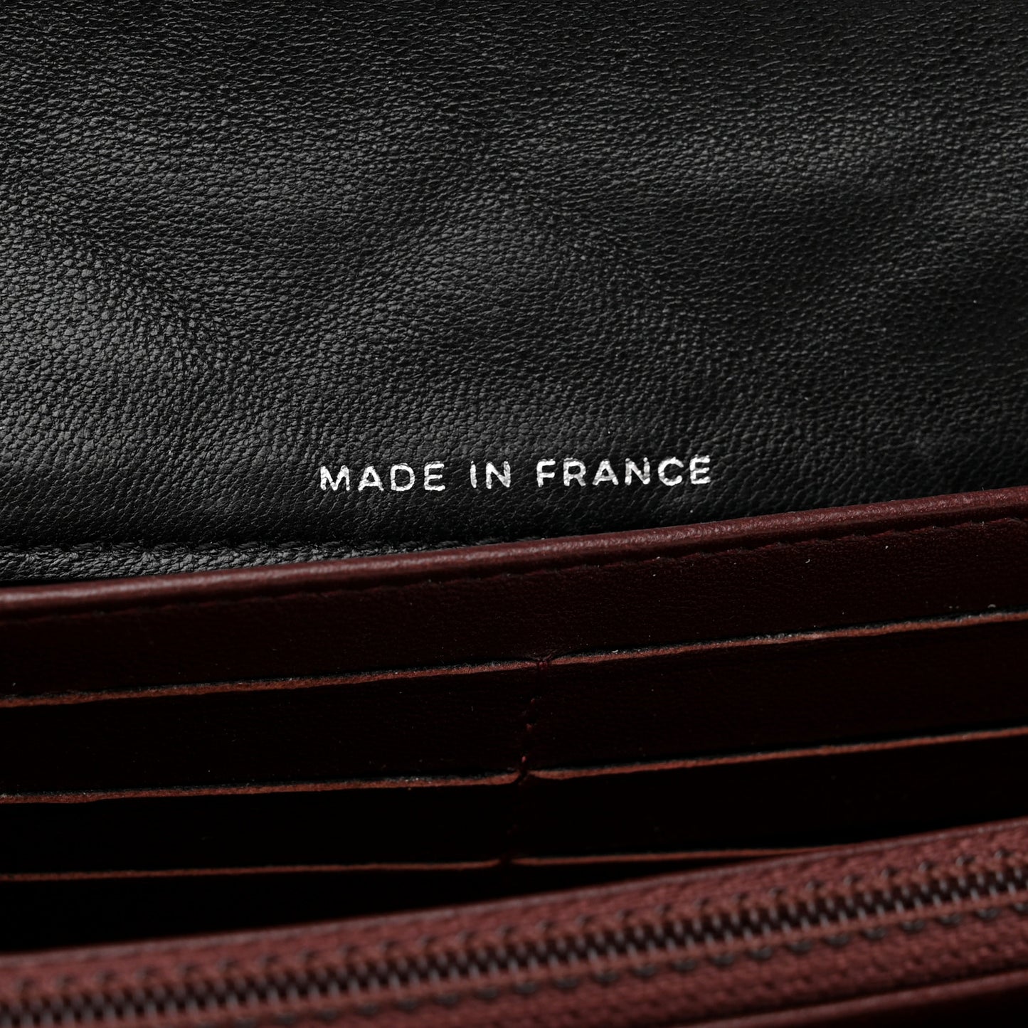 Lambskin Quilted Large Gusset Flap Wallet Black