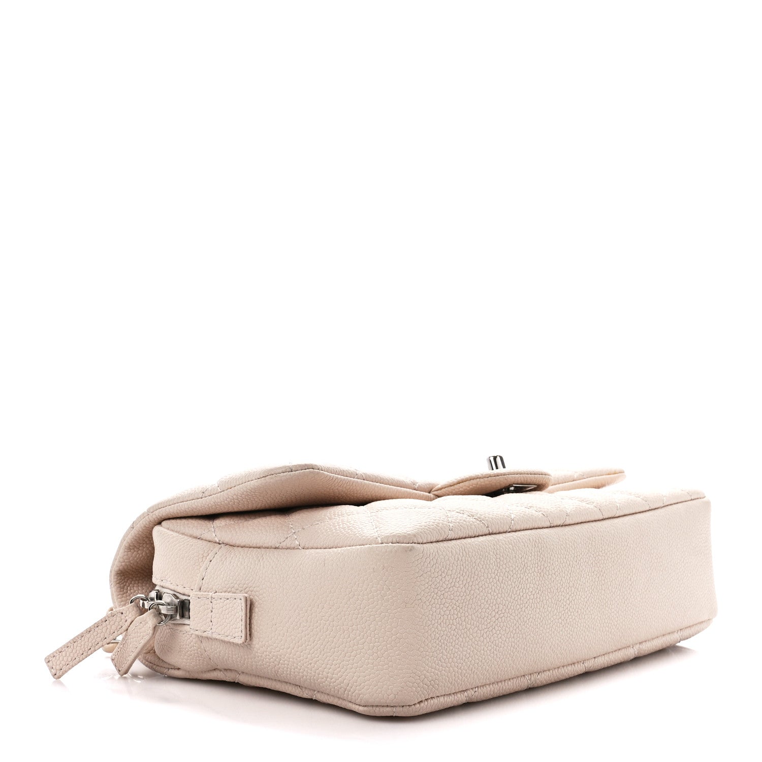 Chanel Caviar Quilted Medium Casual Journey Flap Ivory 4 of 14