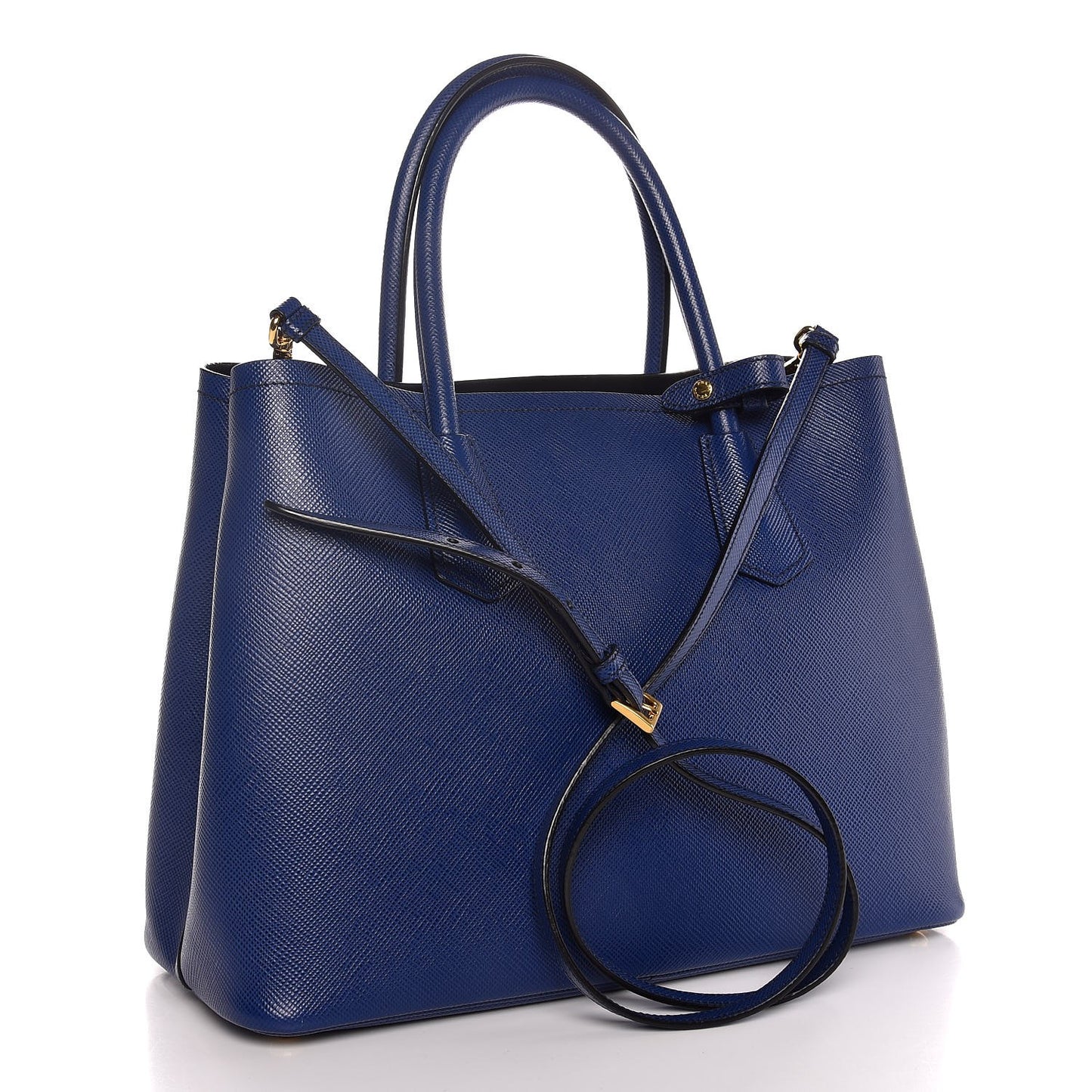 Saffiano Cuir Medium Double Bag Inchiostro