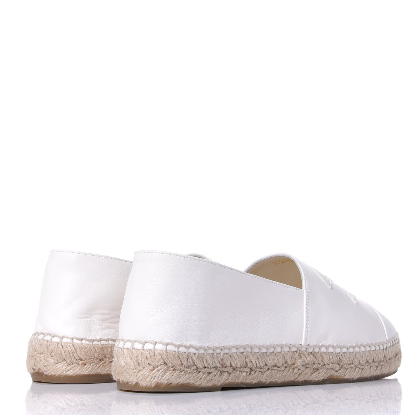 Lambskin CC Espadrilles 41 White