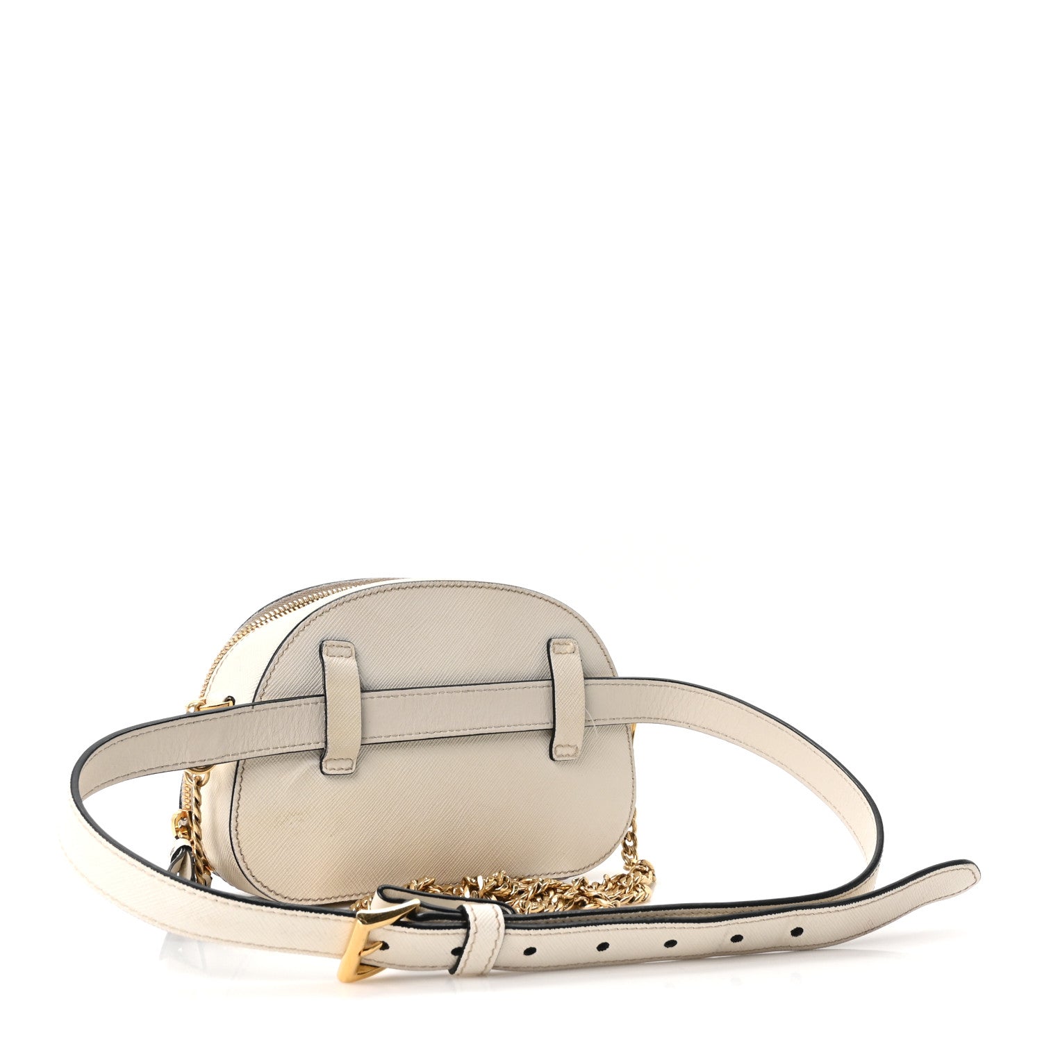 Prada Saffiano Lux Odette Belt Bag White 3 of 13