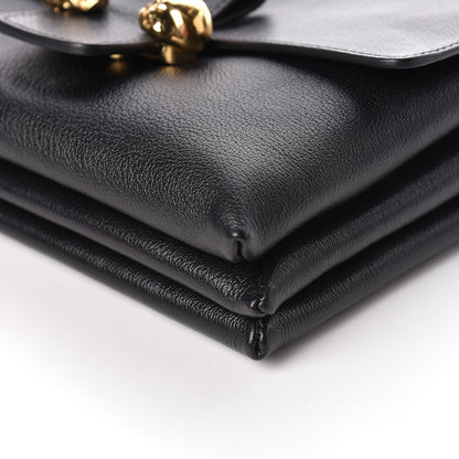 Alexander McQueen Grained Calfskin Twin Skull Crossbody Black 6 of 9