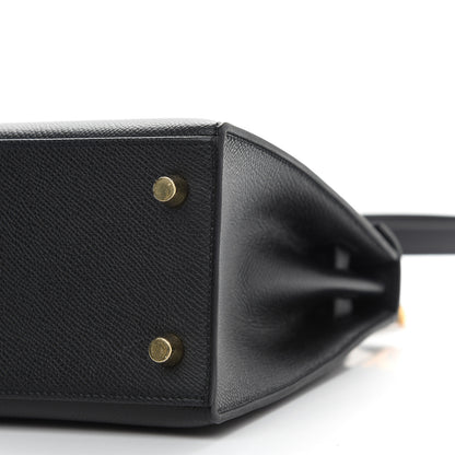 Hermes Epsom Kelly Sellier 25 Black 9 of 10