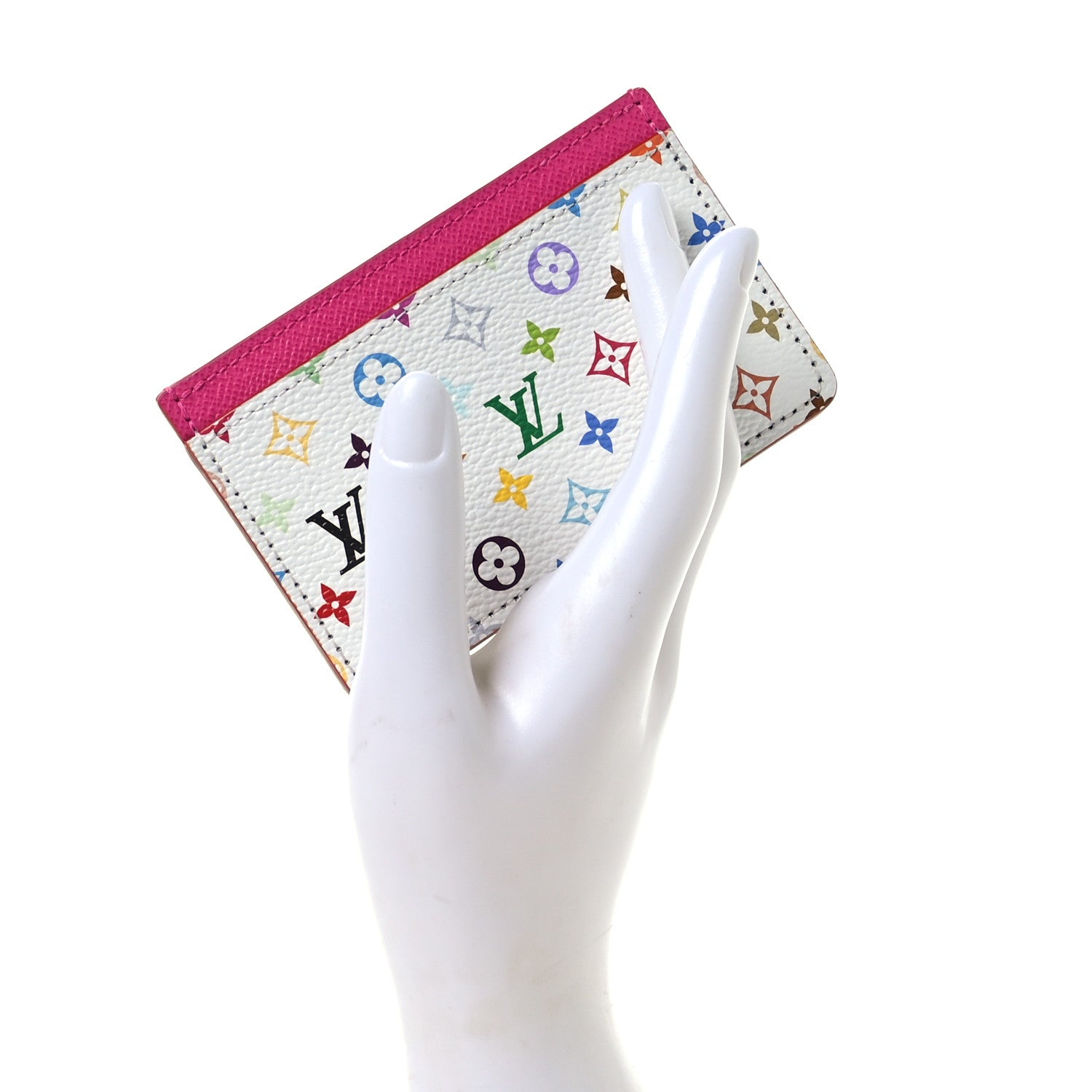 Louis Vuitton LV X TM Monogram Multicolor Card Holder Kawaii Pink 2 of 7