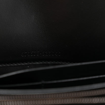 Gucci Calfskin Matelasse GG Marmont Chain Wallet Black 7 of 11