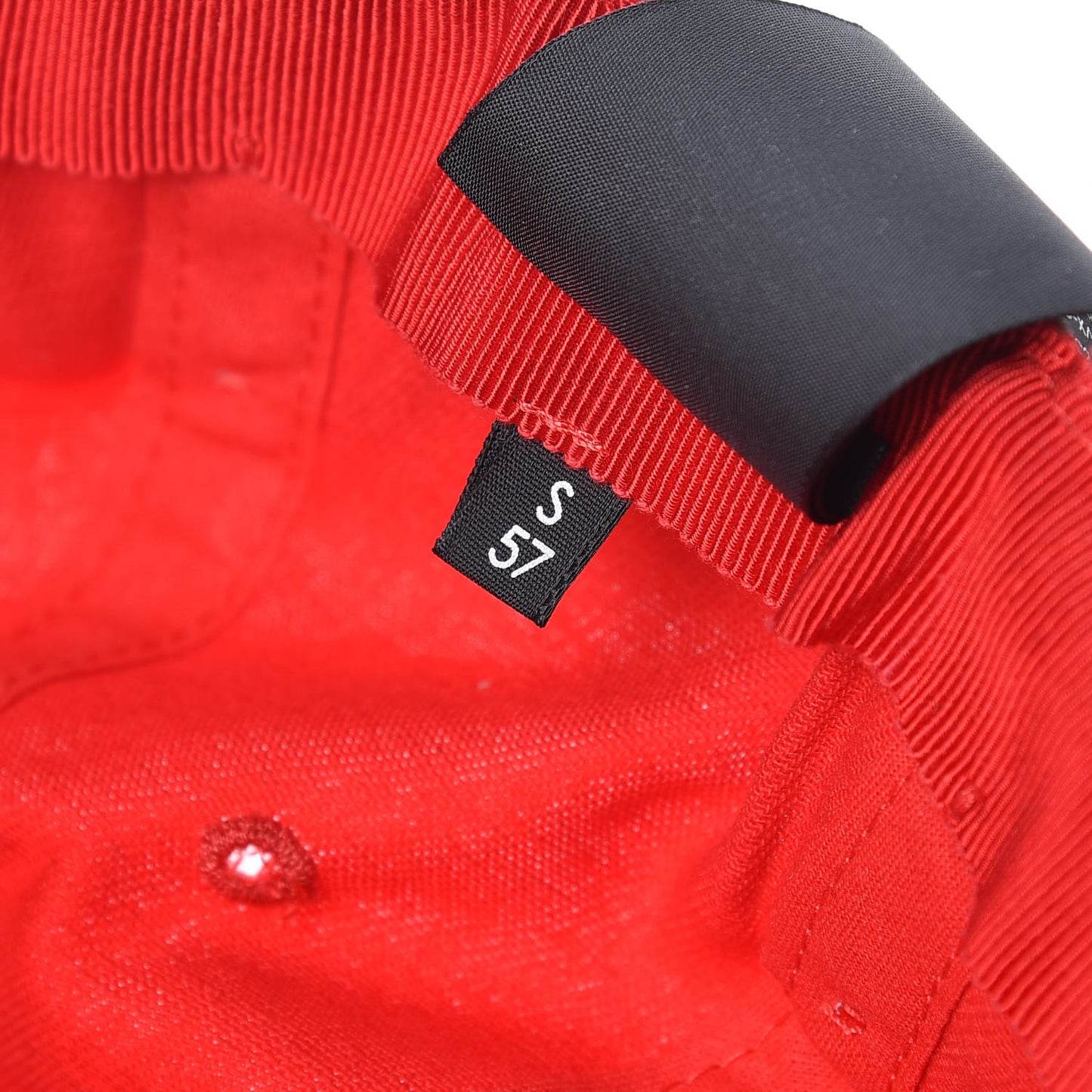 Gabardine Headband Baseball Hat S Red