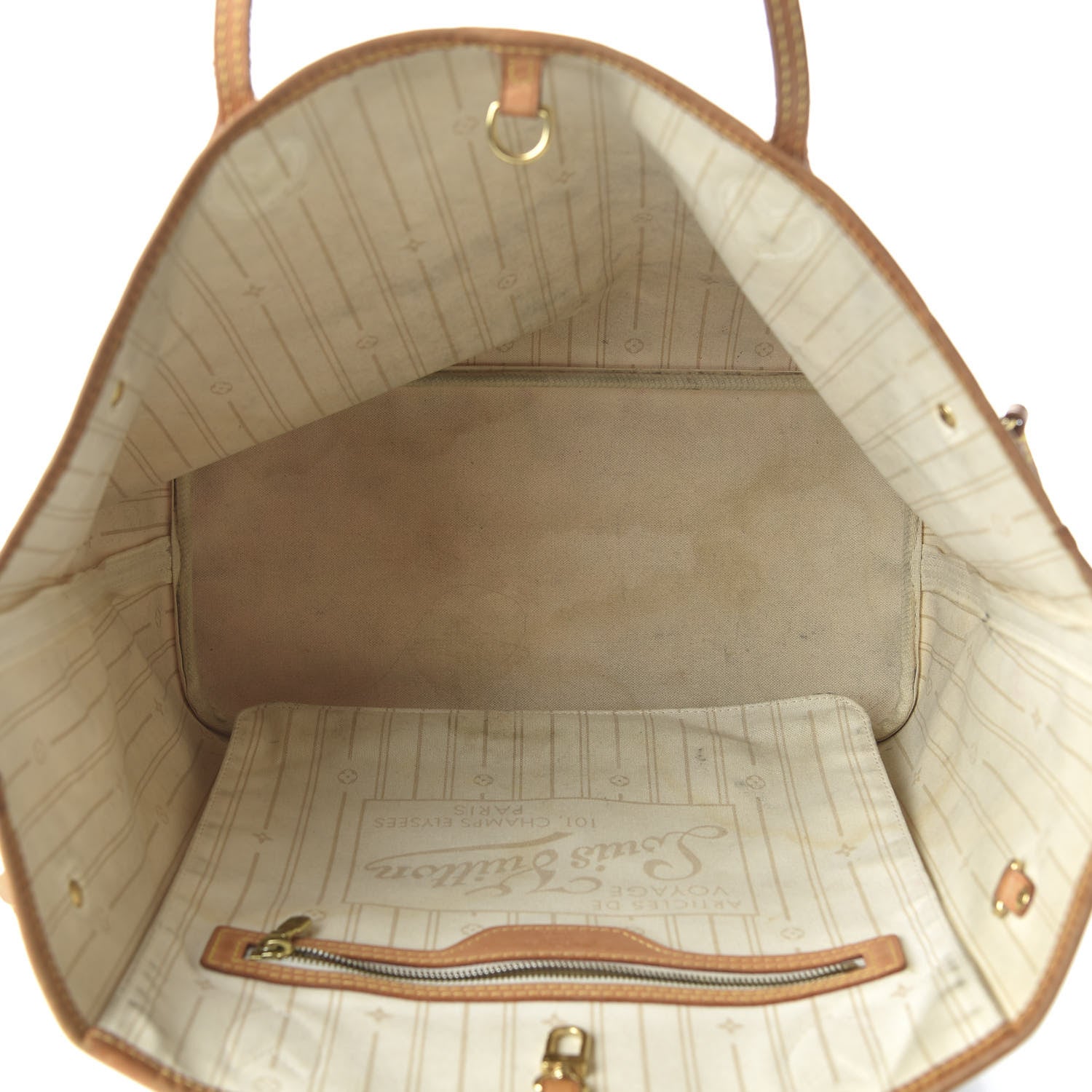 Louis Vuitton Damier Azur Neverfull MM 5 of 10