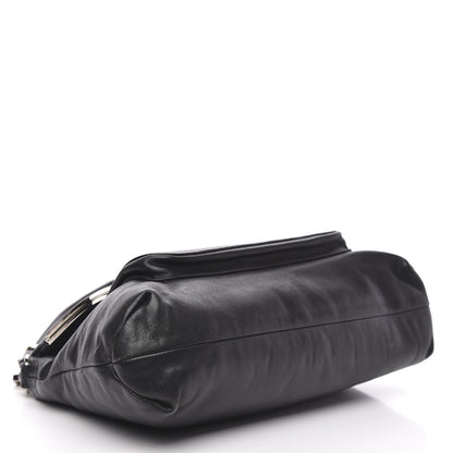 Dolce & Gabbana Calfskin Miss Sleek Shoulder Bag Black 4 of 13