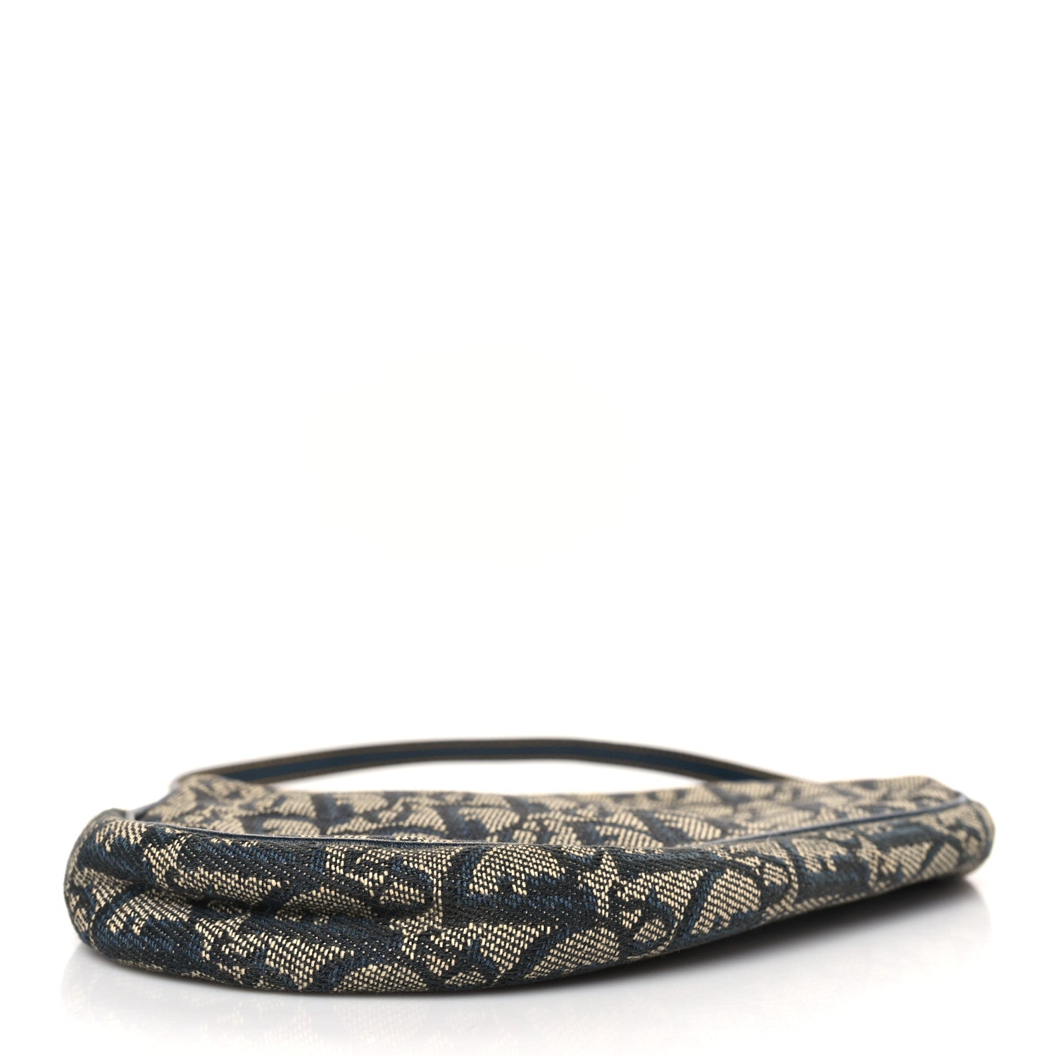 Christian Dior Monogram Mini Saddle Pochette Navy 4 of 11