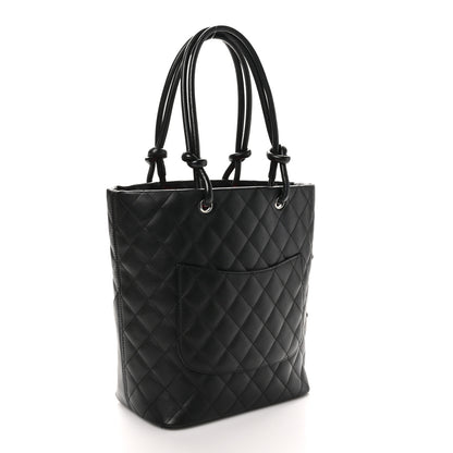 Chanel Calfskin Quilted Medium Cambon Tote Black 3 of 10