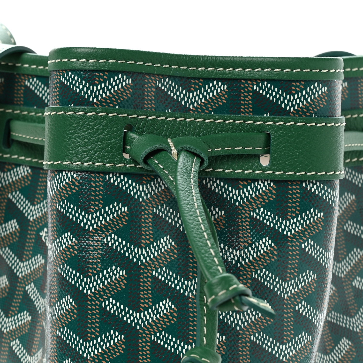 Goyard Goyardine Petit Flot Bucket Bag PM Green 7 of 9