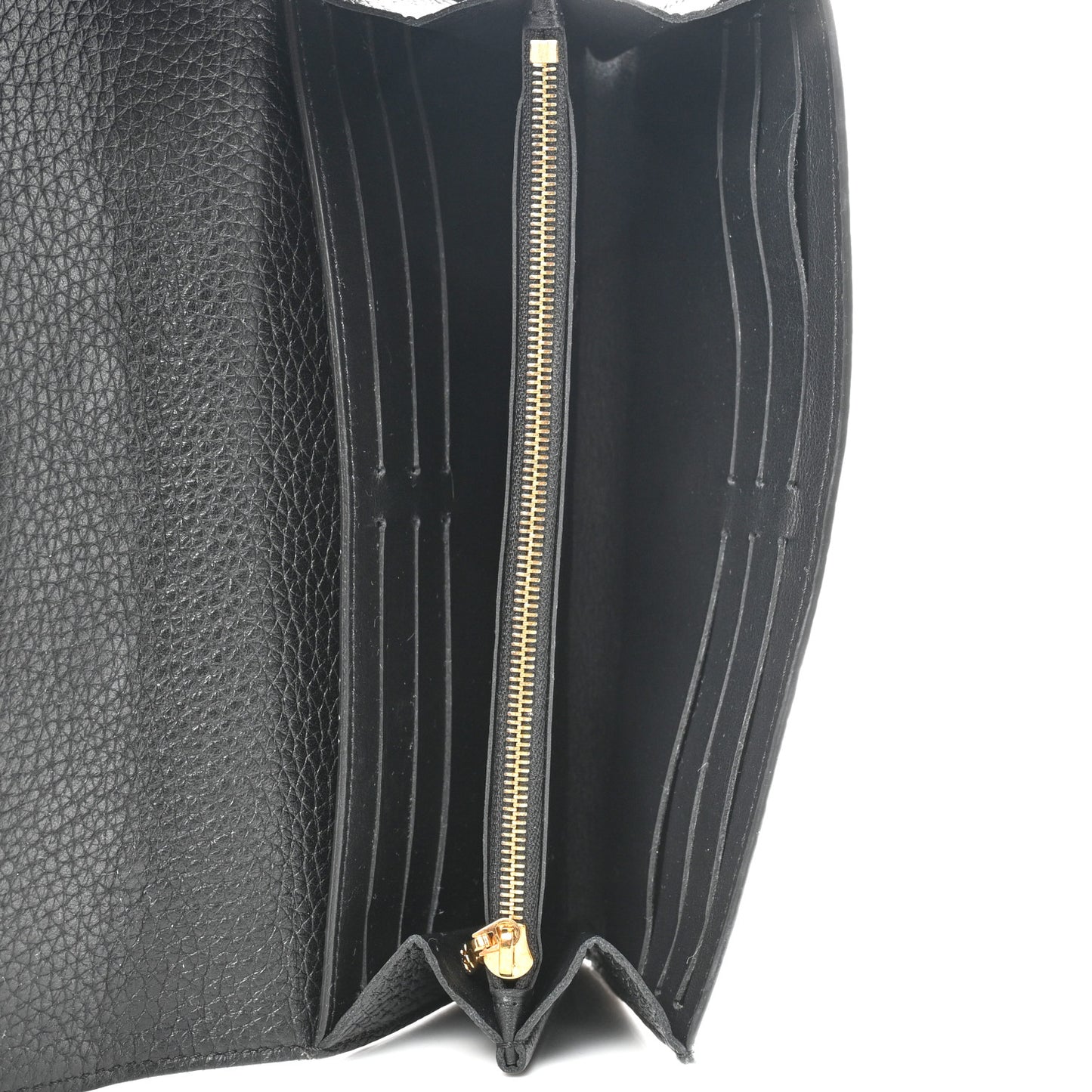 Taurillon Studded Sol Capucines Wallet Black