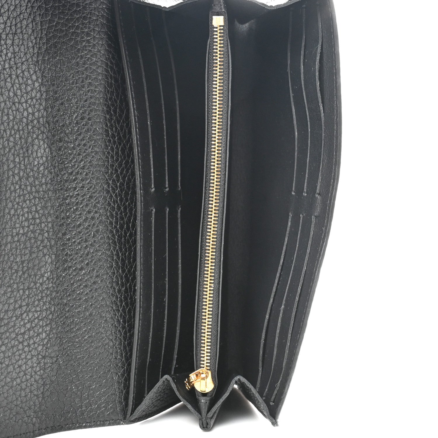 Louis Vuitton Taurillon Studded Sol Capucines Wallet Black 5 of 6