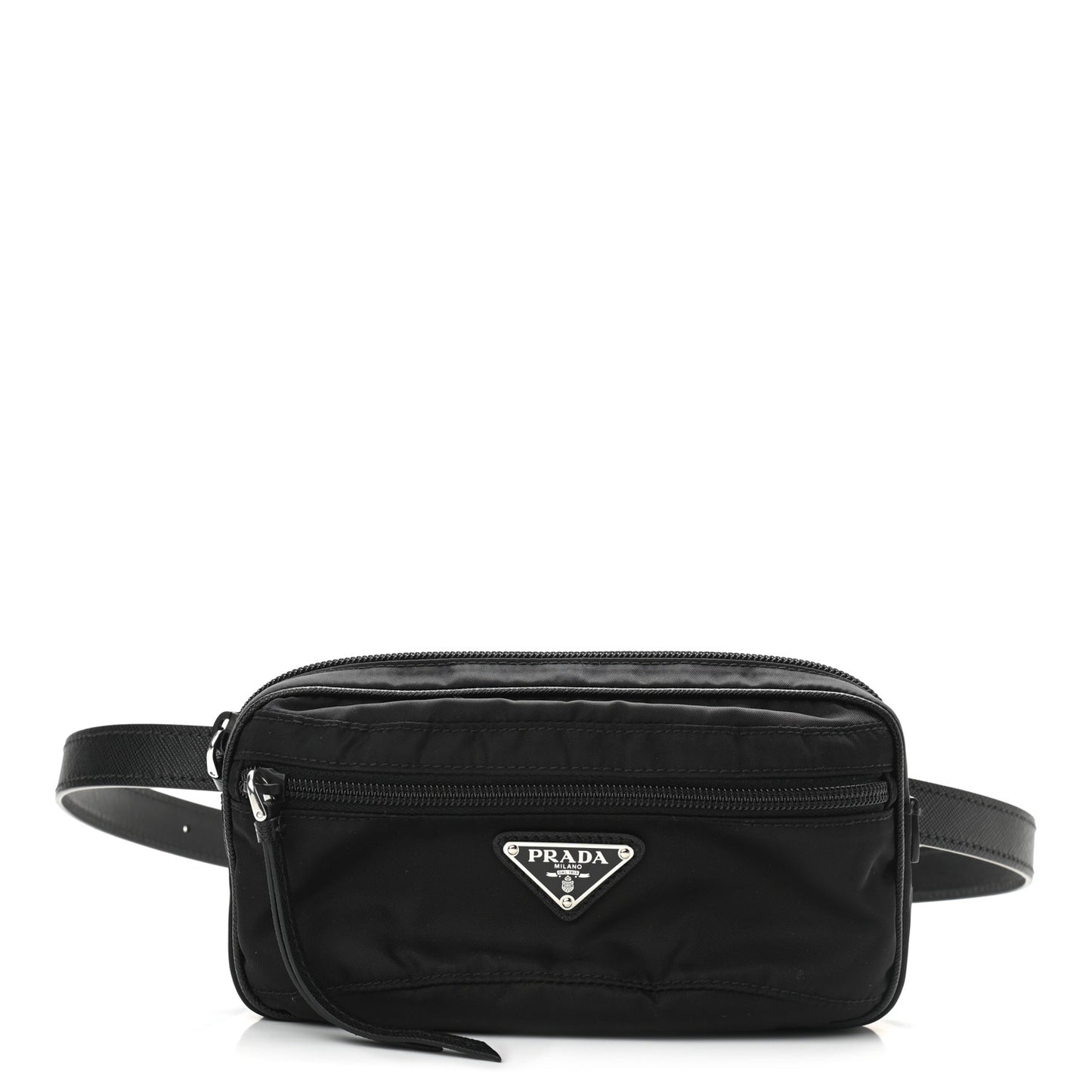 Nylon Saffiano Belt Bag Black