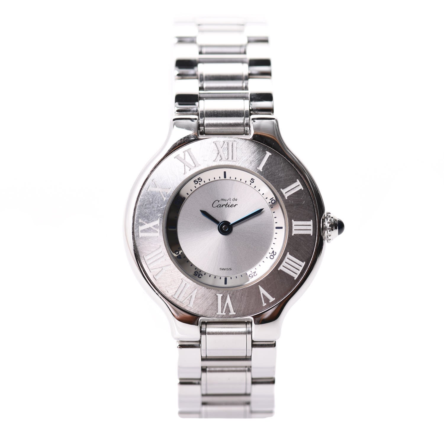 Cartier Stainless Steel 28mm Must De 21 Quartz Watch 1 of 5