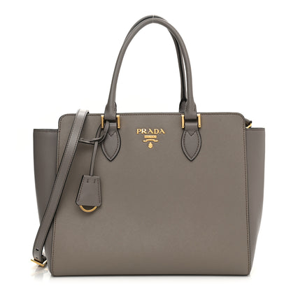 Prada Saffiano Metal Top Handle Argilla 1 of 10