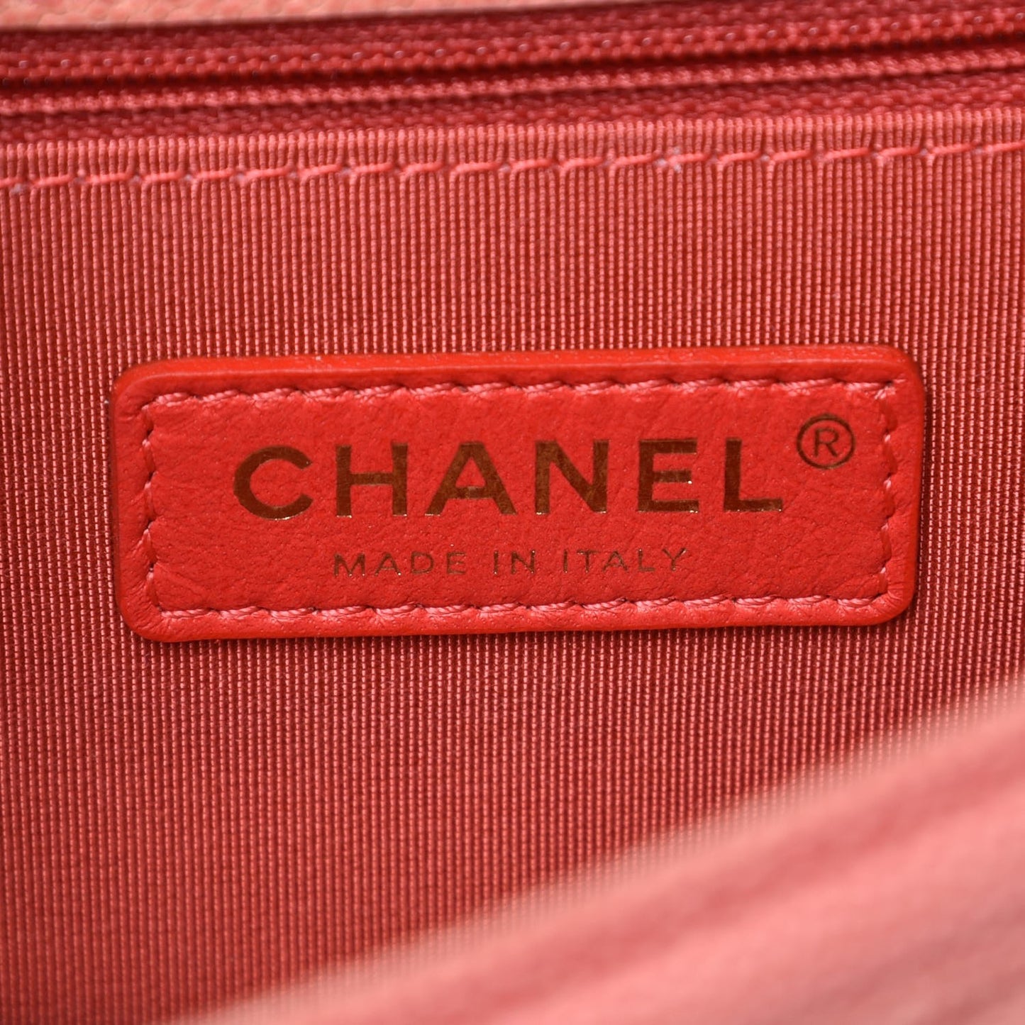Caviar Quilted Small Sunset On The Sea Flap Coral