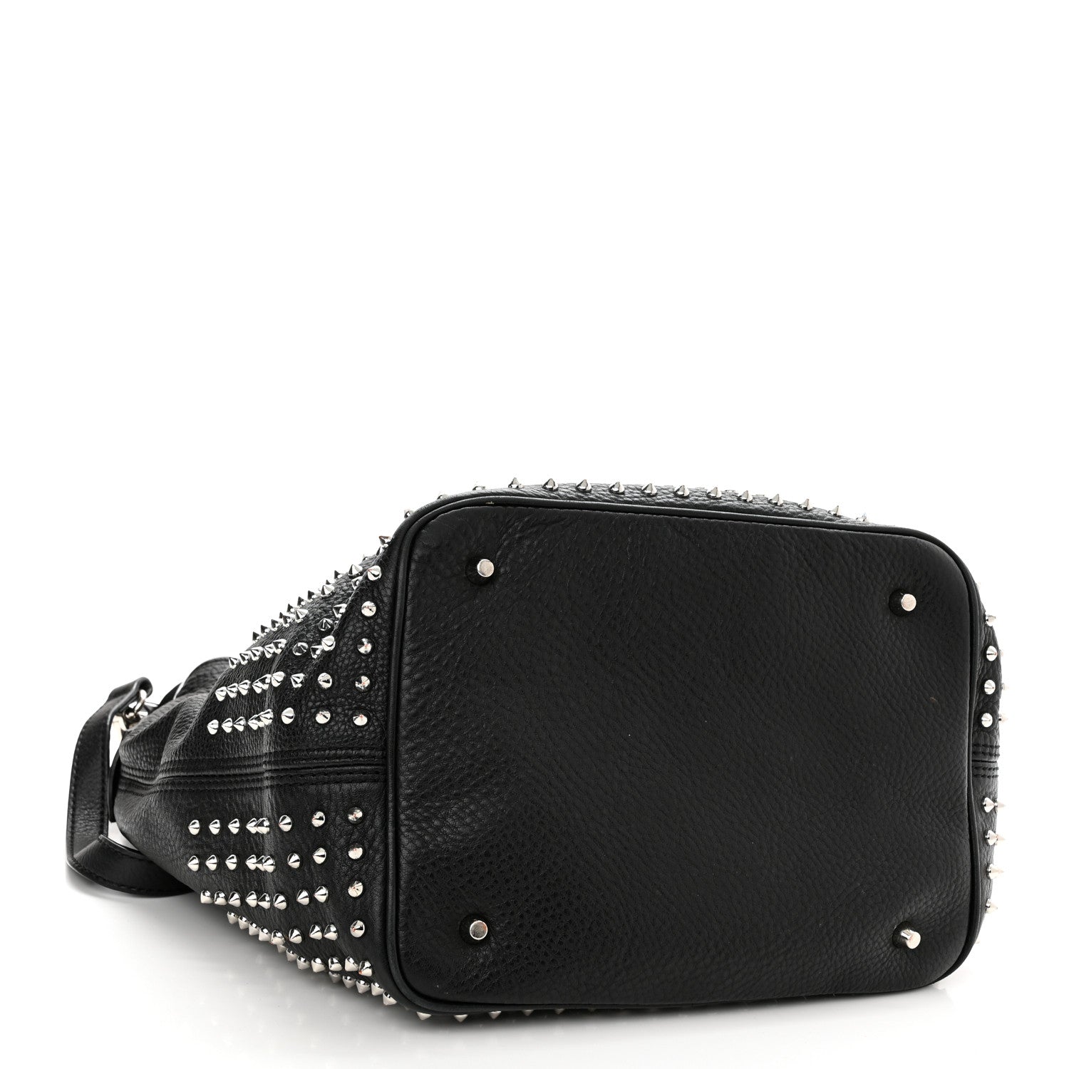 Burberry Calfskin Studded Medium Susanna Hobo Black 4 of 12