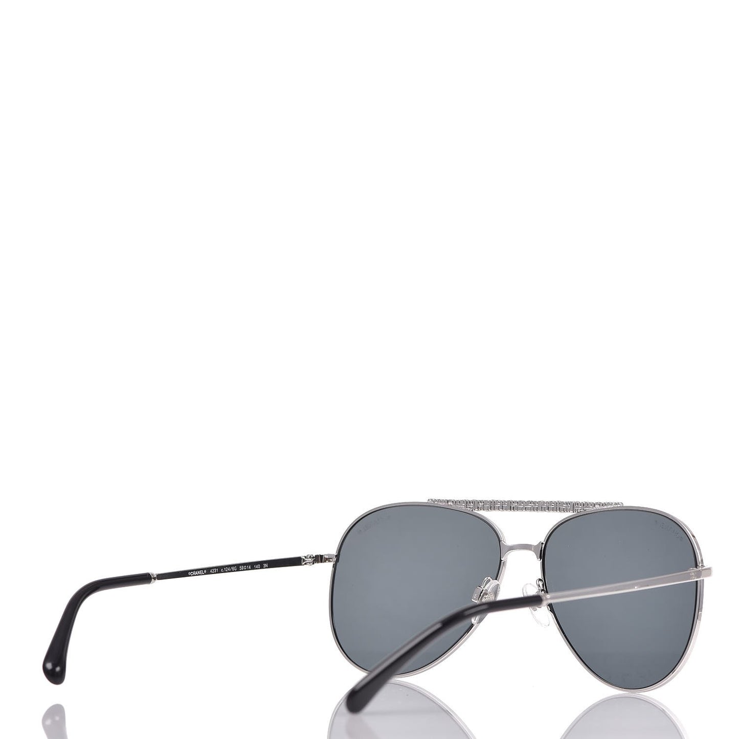 Aviator Metallic Pilot Sunglasses 4231 Silver