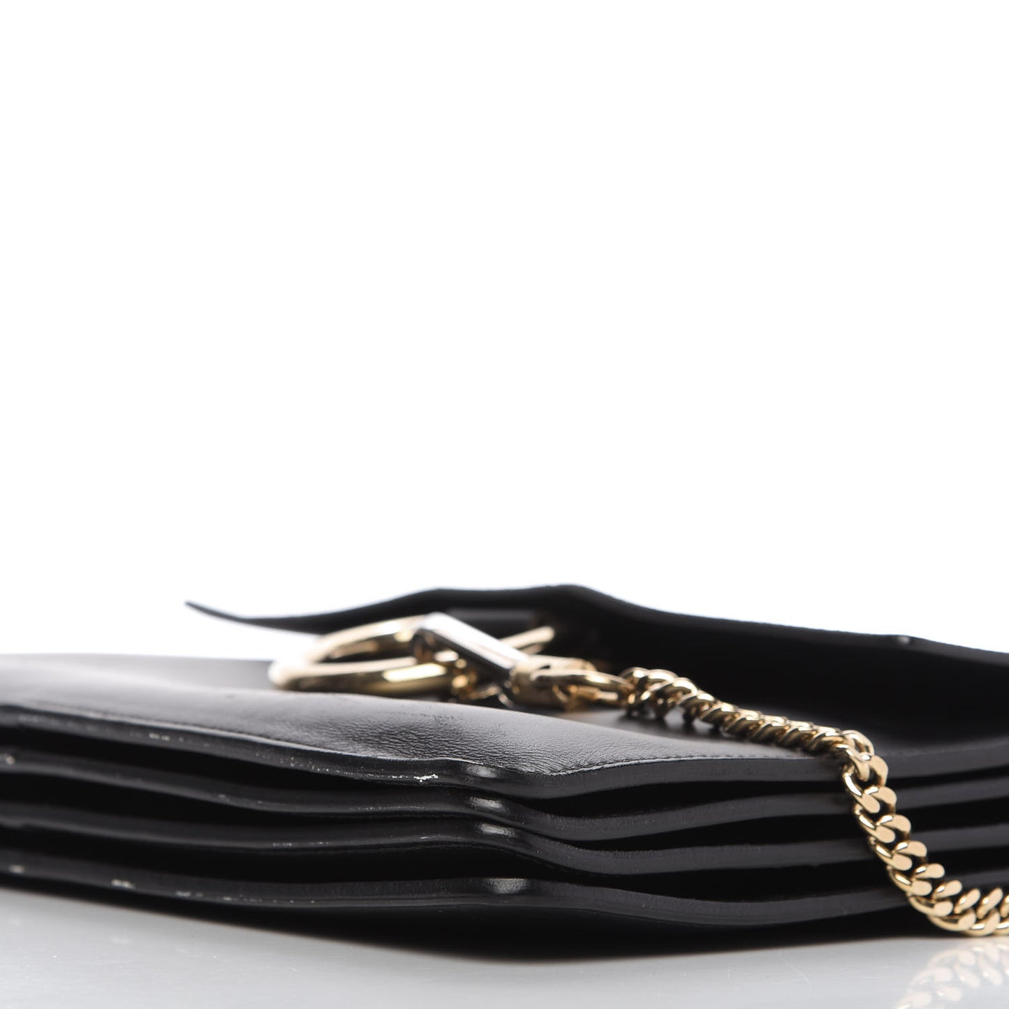 Suede Calfskin Medium Faye Shoulder Bag Black
