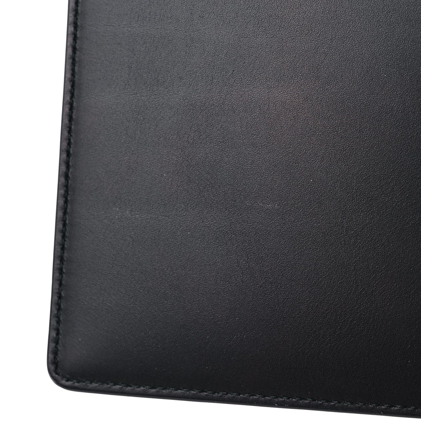 Calfskin GucciGhost Life is Gucci Zip Pouch Black