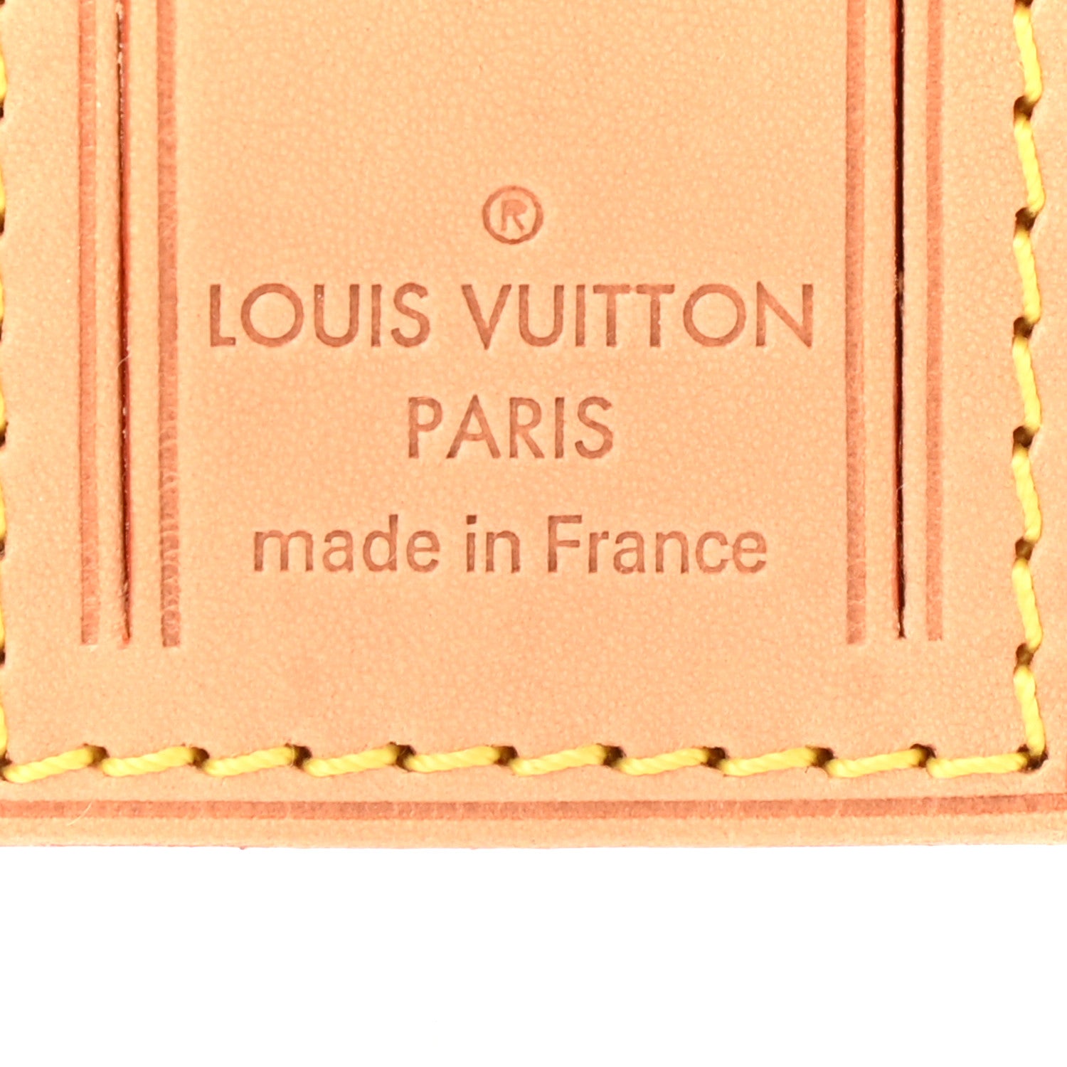 Louis Vuitton Vachetta Leather Luggage Tag 3 of 3