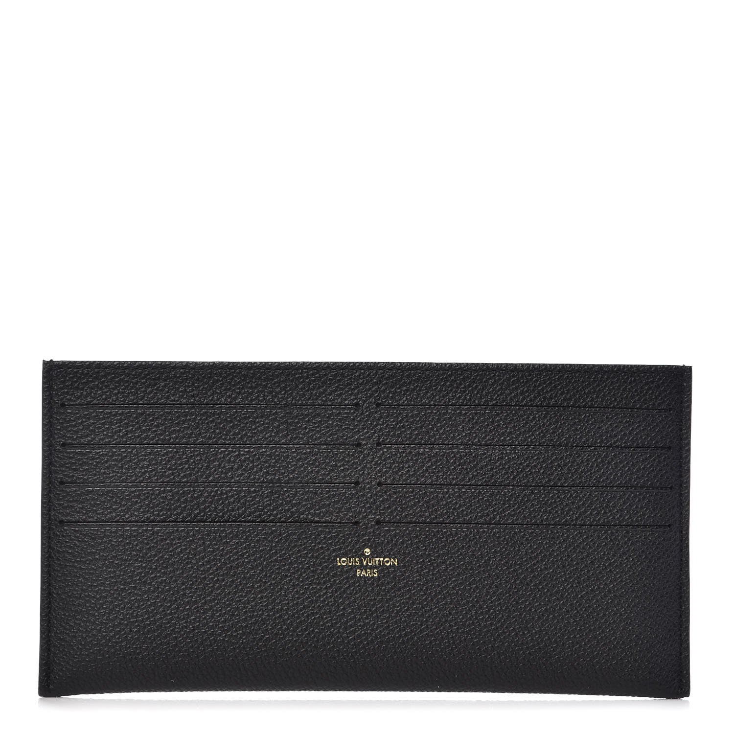 Louis Vuitton Calfskin Felicie Chain Wallet Card Holder Insert Black 1 of 6