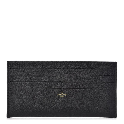 Louis Vuitton Calfskin Felicie Chain Wallet Card Holder Insert Black 1 of 6