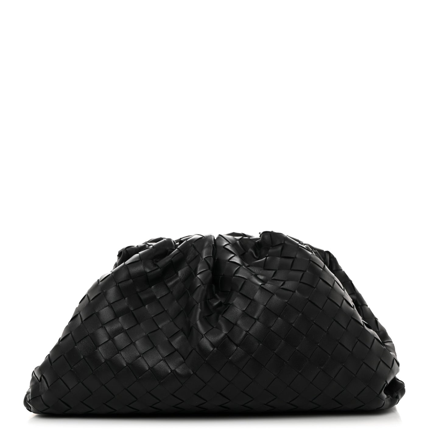 Nappa Maxi Intrecciato The Pouch Oversized Clutch Black