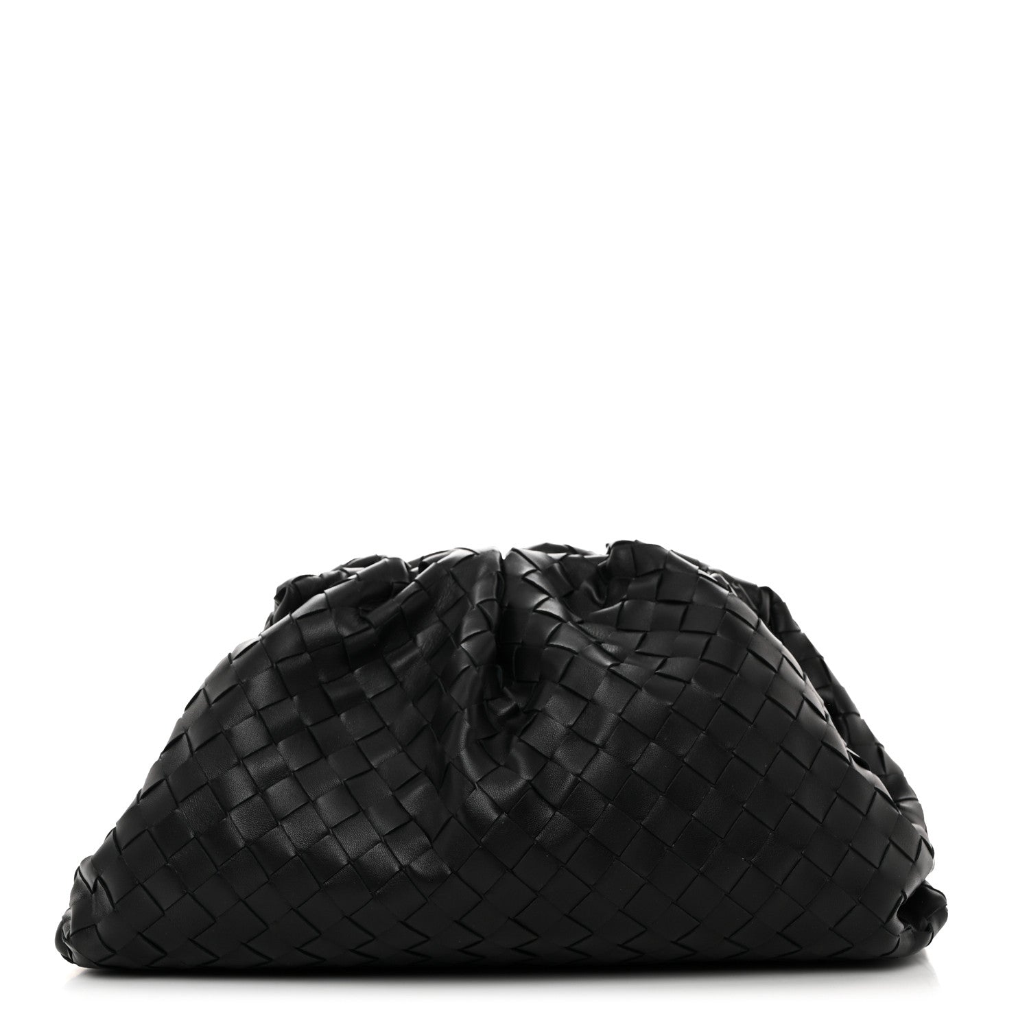 Bottega Veneta Nappa Maxi Intrecciato The Pouch Oversized Clutch Black 1 of 7