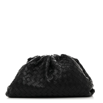 Bottega Veneta Nappa Maxi Intrecciato The Pouch Oversized Clutch Black 1 of 7