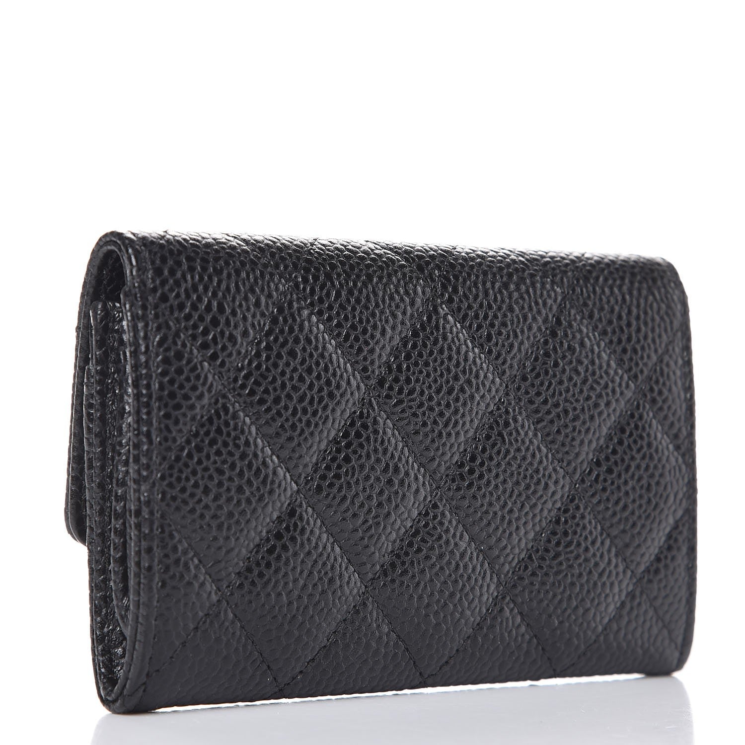 Chanel Caviar Quilted Flap Card Holder Black 3 of 9