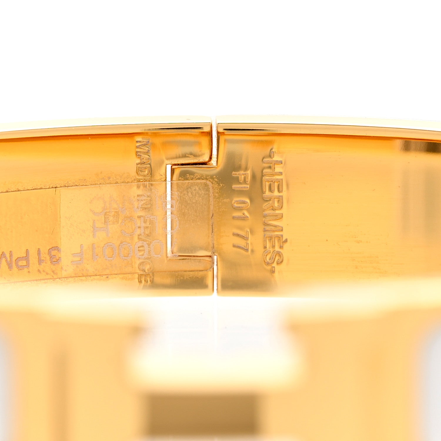 Hermes Enamel Narrow Clic Clac H Bracelet PM White 4 of 4