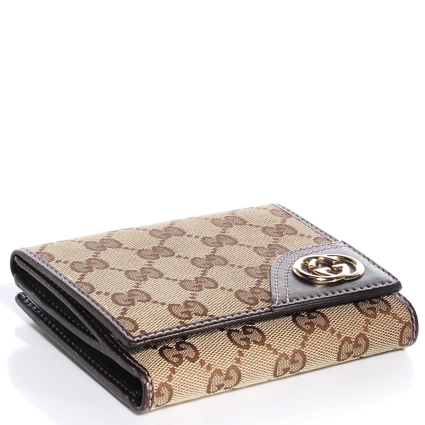 Monogram New Britt French Wallet Dark Brown