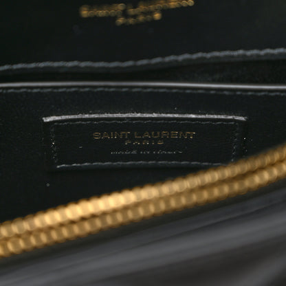 Saint Laurent Calfskin Y Quilted Monogram Small Loulou Chain Satchel Black 6 of 10