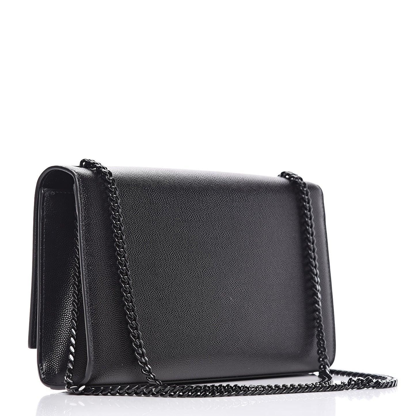 Grain De Poudre Medium Classic Monogram Kate Satchel Black