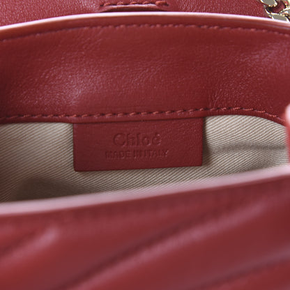 Chloe Calfskin Quilted Mini Faye Backpack Dahlia Red 5 of 12